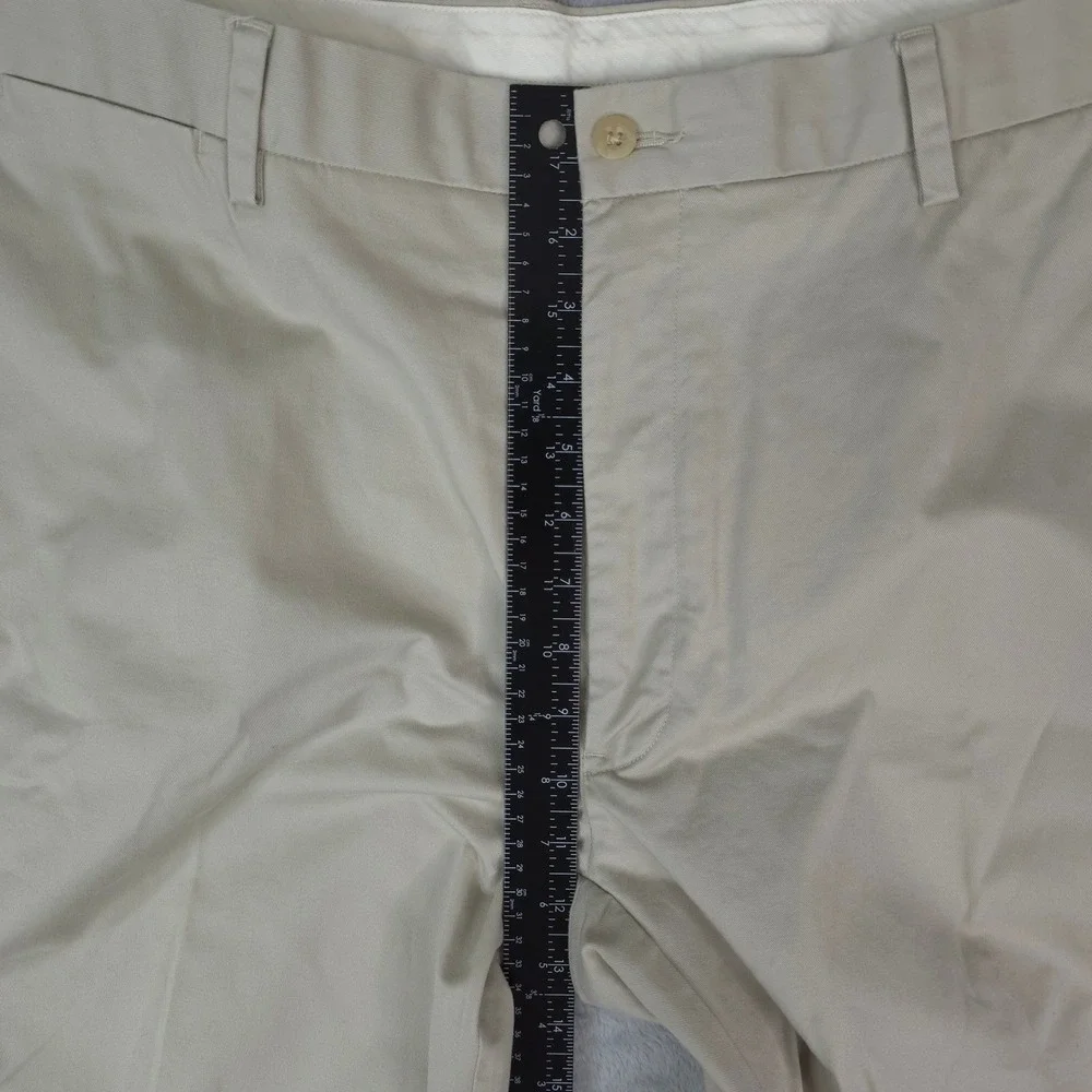 Polo Ralph Lauren Chino Pants Mens 42x36‎ Khaki Tan Stretch Classic Fit Cotton